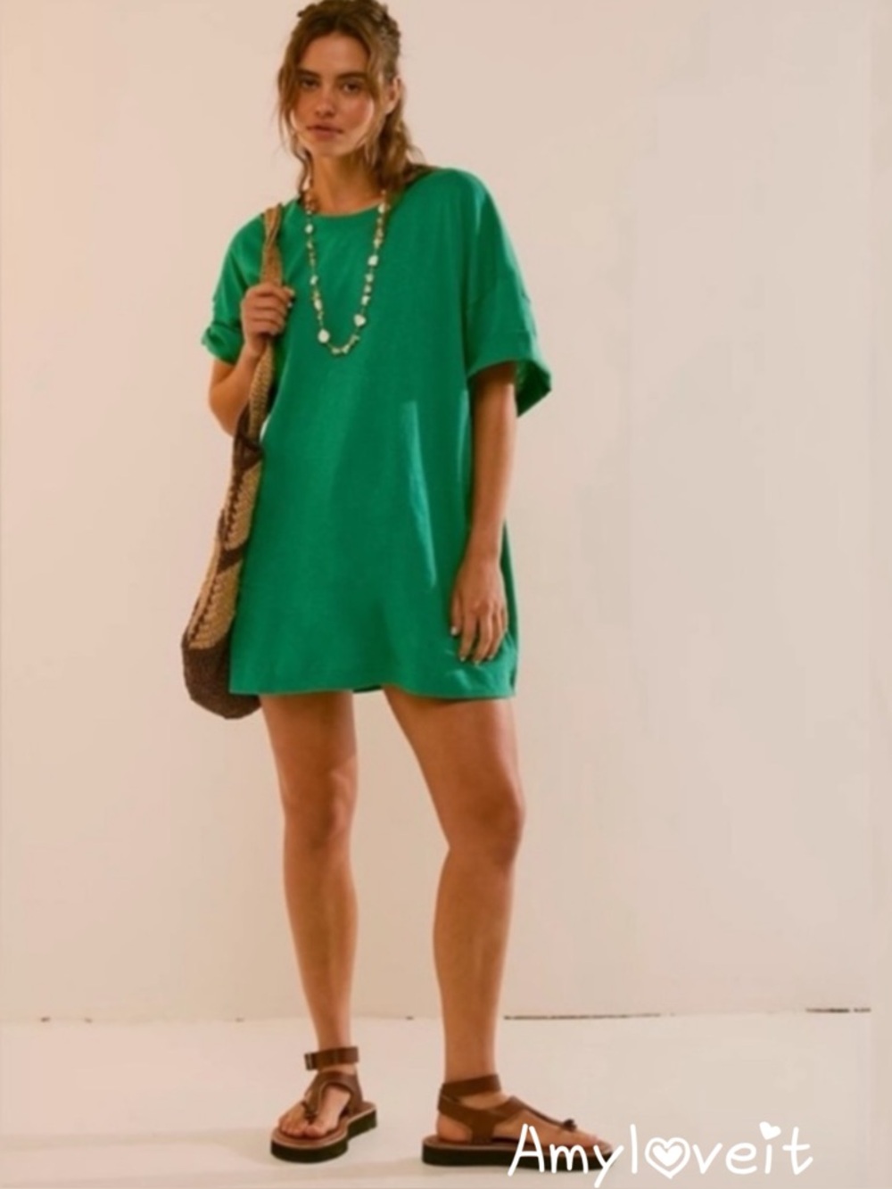 Free People Essential Extreme Tee Mini Dress New #95